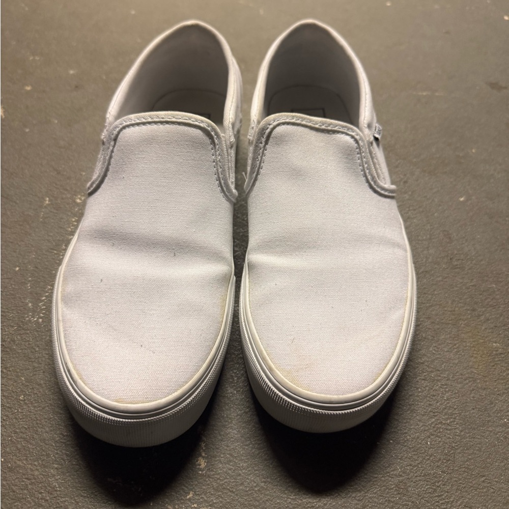 white platform vans